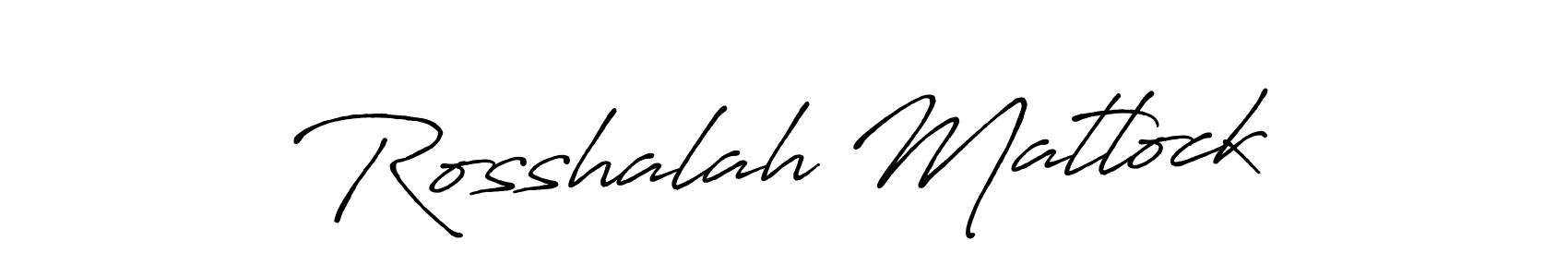 Once you've used our free online signature maker to create your best signature Antro_Vectra_Bolder style, it's time to enjoy all of the benefits that Rosshalah Matlock name signing documents. Rosshalah Matlock signature style 7 images and pictures png