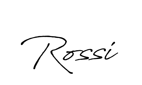 Make a beautiful signature design for name Rossi. With this signature (Antro_Vectra_Bolder) style, you can create a handwritten signature for free. Rossi signature style 7 images and pictures png