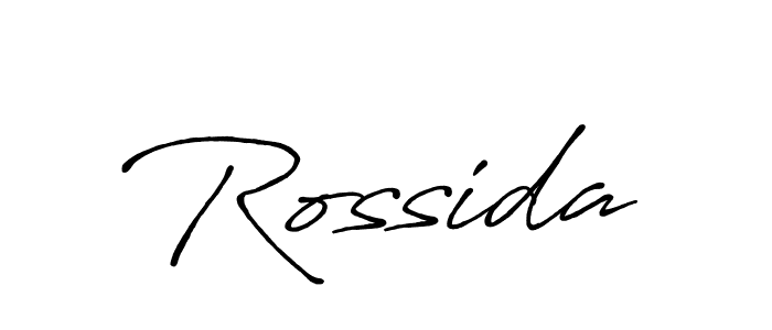 How to make Rossida signature? Antro_Vectra_Bolder is a professional autograph style. Create handwritten signature for Rossida name. Rossida signature style 7 images and pictures png