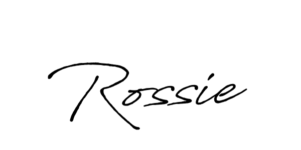 Also we have Rossie name is the best signature style. Create professional handwritten signature collection using Antro_Vectra_Bolder autograph style. Rossie signature style 7 images and pictures png