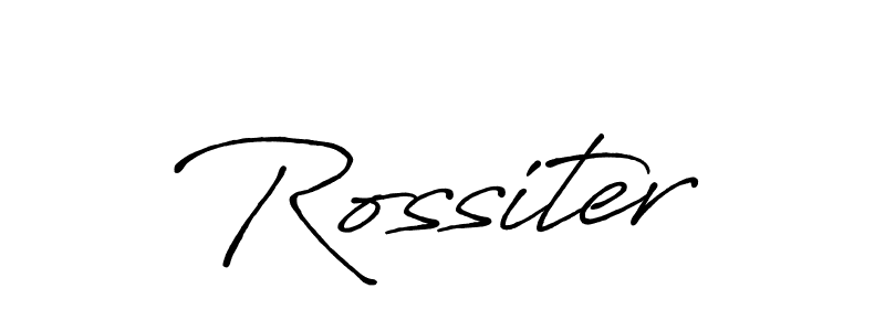 How to make Rossiter signature? Antro_Vectra_Bolder is a professional autograph style. Create handwritten signature for Rossiter name. Rossiter signature style 7 images and pictures png