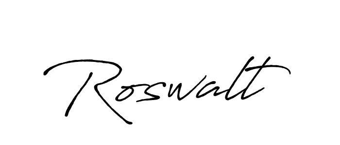 Once you've used our free online signature maker to create your best signature Antro_Vectra_Bolder style, it's time to enjoy all of the benefits that Roswalt name signing documents. Roswalt signature style 7 images and pictures png
