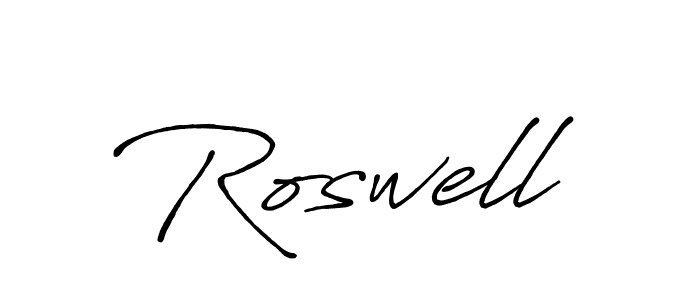 Use a signature maker to create a handwritten signature online. With this signature software, you can design (Antro_Vectra_Bolder) your own signature for name Roswell. Roswell signature style 7 images and pictures png