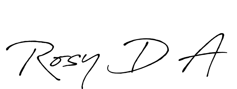 Design your own signature with our free online signature maker. With this signature software, you can create a handwritten (Antro_Vectra_Bolder) signature for name Rosy D A. Rosy D A signature style 7 images and pictures png