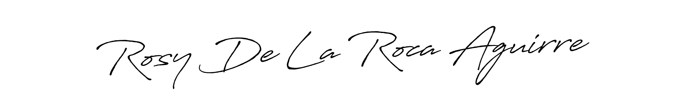 Similarly Antro_Vectra_Bolder is the best handwritten signature design. Signature creator online .You can use it as an online autograph creator for name Rosy De La Roca Aguirre. Rosy De La Roca Aguirre signature style 7 images and pictures png