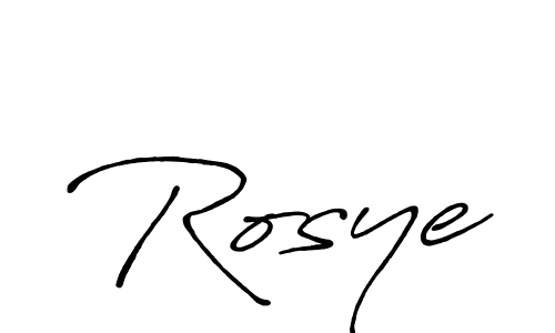 This is the best signature style for the Rosye name. Also you like these signature font (Antro_Vectra_Bolder). Mix name signature. Rosye signature style 7 images and pictures png