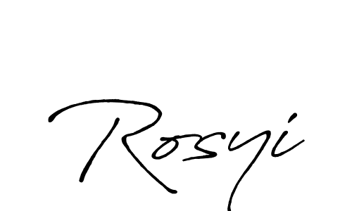 Similarly Antro_Vectra_Bolder is the best handwritten signature design. Signature creator online .You can use it as an online autograph creator for name Rosyi. Rosyi signature style 7 images and pictures png