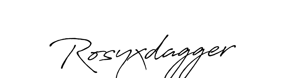 Also we have Rosyxdagger name is the best signature style. Create professional handwritten signature collection using Antro_Vectra_Bolder autograph style. Rosyxdagger signature style 7 images and pictures png
