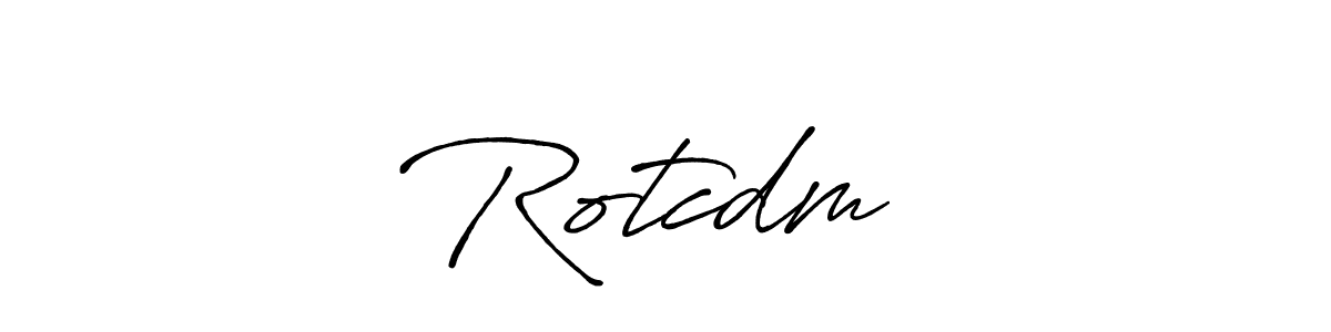 Antro_Vectra_Bolder is a professional signature style that is perfect for those who want to add a touch of class to their signature. It is also a great choice for those who want to make their signature more unique. Get Rotcdm❤️ name to fancy signature for free. Rotcdm❤️ signature style 7 images and pictures png