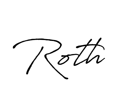 Once you've used our free online signature maker to create your best signature Antro_Vectra_Bolder style, it's time to enjoy all of the benefits that Roth name signing documents. Roth signature style 7 images and pictures png