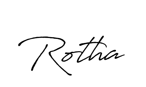 Also we have Rotha name is the best signature style. Create professional handwritten signature collection using Antro_Vectra_Bolder autograph style. Rotha signature style 7 images and pictures png