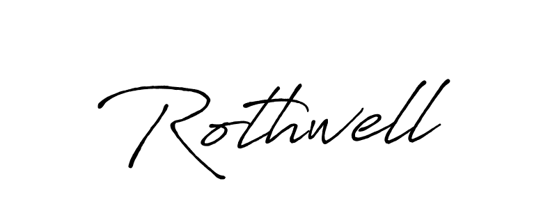 How to make Rothwell name signature. Use Antro_Vectra_Bolder style for creating short signs online. This is the latest handwritten sign. Rothwell signature style 7 images and pictures png