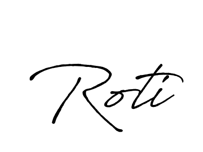 How to Draw Roti signature style? Antro_Vectra_Bolder is a latest design signature styles for name Roti. Roti signature style 7 images and pictures png
