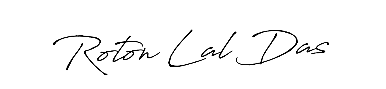 Create a beautiful signature design for name Roton Lal Das. With this signature (Antro_Vectra_Bolder) fonts, you can make a handwritten signature for free. Roton Lal Das signature style 7 images and pictures png