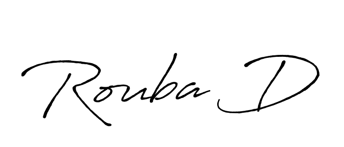 Similarly Antro_Vectra_Bolder is the best handwritten signature design. Signature creator online .You can use it as an online autograph creator for name Rouba D. Rouba D signature style 7 images and pictures png
