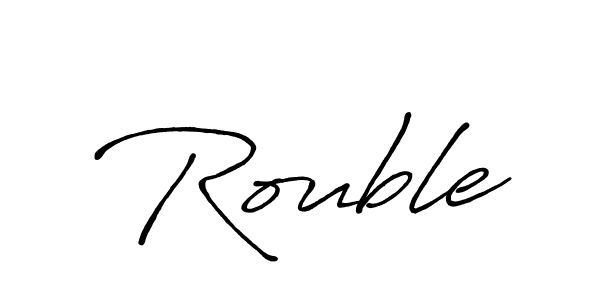 Create a beautiful signature design for name Rouble. With this signature (Antro_Vectra_Bolder) fonts, you can make a handwritten signature for free. Rouble signature style 7 images and pictures png