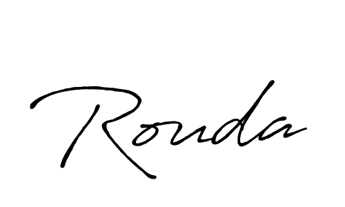 How to make Rouda signature? Antro_Vectra_Bolder is a professional autograph style. Create handwritten signature for Rouda name. Rouda signature style 7 images and pictures png