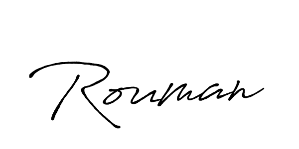 How to make Rouman name signature. Use Antro_Vectra_Bolder style for creating short signs online. This is the latest handwritten sign. Rouman signature style 7 images and pictures png