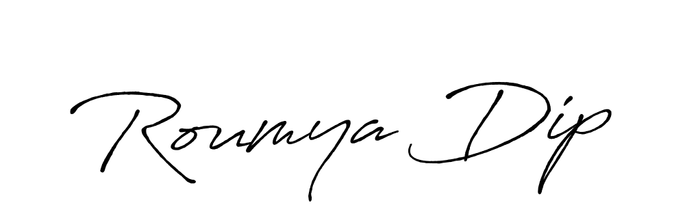 Make a beautiful signature design for name Roumya Dip. Use this online signature maker to create a handwritten signature for free. Roumya Dip signature style 7 images and pictures png