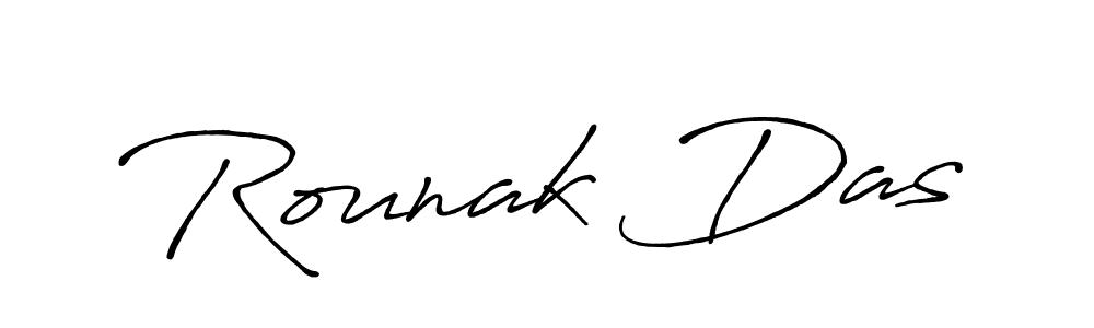 The best way (Antro_Vectra_Bolder) to make a short signature is to pick only two or three words in your name. The name Rounak Das include a total of six letters. For converting this name. Rounak Das signature style 7 images and pictures png