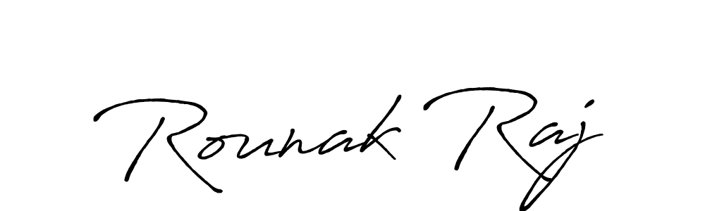 You should practise on your own different ways (Antro_Vectra_Bolder) to write your name (Rounak Raj) in signature. don't let someone else do it for you. Rounak Raj signature style 7 images and pictures png