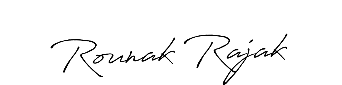 How to make Rounak Rajak signature? Antro_Vectra_Bolder is a professional autograph style. Create handwritten signature for Rounak Rajak name. Rounak Rajak signature style 7 images and pictures png