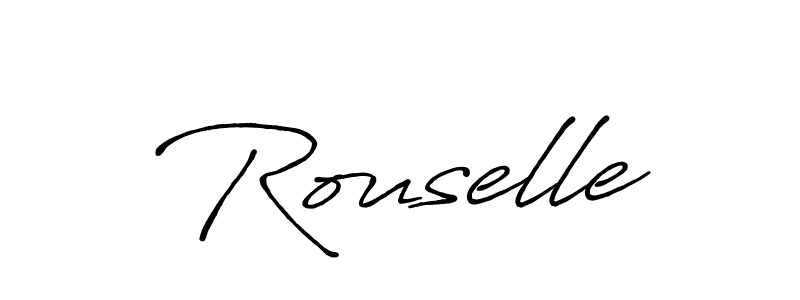 if you are searching for the best signature style for your name Rouselle. so please give up your signature search. here we have designed multiple signature styles  using Antro_Vectra_Bolder. Rouselle signature style 7 images and pictures png