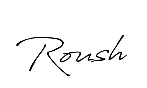 It looks lik you need a new signature style for name Roush. Design unique handwritten (Antro_Vectra_Bolder) signature with our free signature maker in just a few clicks. Roush signature style 7 images and pictures png