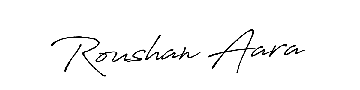 Also You can easily find your signature by using the search form. We will create Roushan Aara name handwritten signature images for you free of cost using Antro_Vectra_Bolder sign style. Roushan Aara signature style 7 images and pictures png