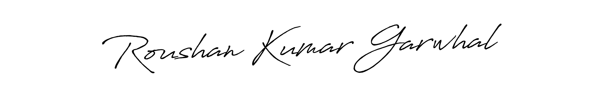 Roushan Kumar Garwhal stylish signature style. Best Handwritten Sign (Antro_Vectra_Bolder) for my name. Handwritten Signature Collection Ideas for my name Roushan Kumar Garwhal. Roushan Kumar Garwhal signature style 7 images and pictures png