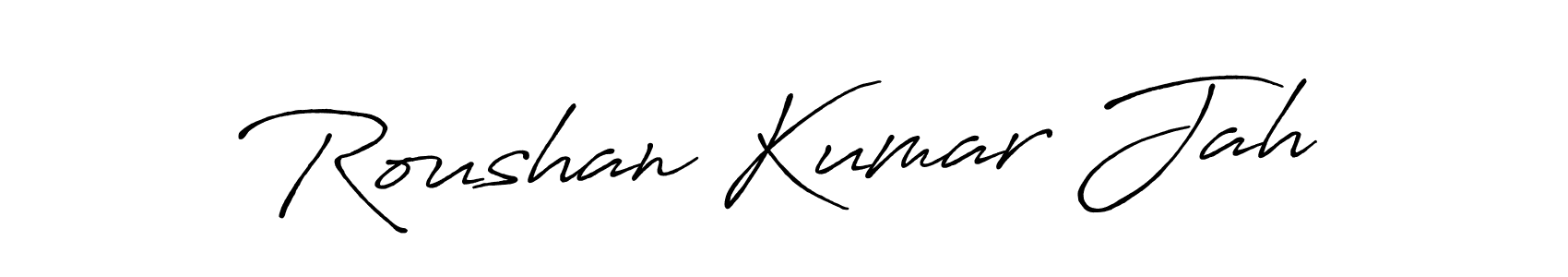 Also we have Roushan Kumar Jah name is the best signature style. Create professional handwritten signature collection using Antro_Vectra_Bolder autograph style. Roushan Kumar Jah signature style 7 images and pictures png