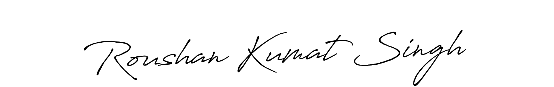 Use a signature maker to create a handwritten signature online. With this signature software, you can design (Antro_Vectra_Bolder) your own signature for name Roushan Kumat Singh. Roushan Kumat Singh signature style 7 images and pictures png