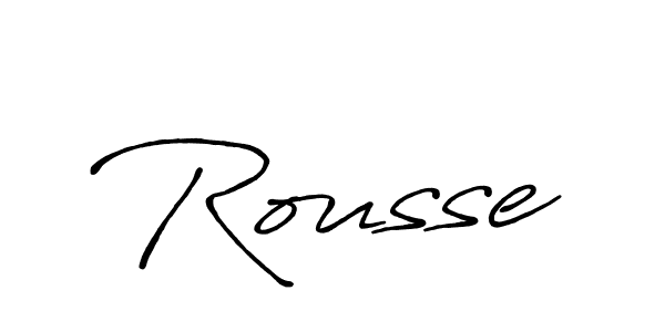 Make a beautiful signature design for name Rousse. With this signature (Antro_Vectra_Bolder) style, you can create a handwritten signature for free. Rousse signature style 7 images and pictures png