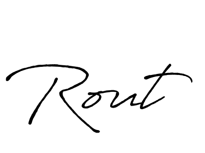 Use a signature maker to create a handwritten signature online. With this signature software, you can design (Antro_Vectra_Bolder) your own signature for name Rout. Rout signature style 7 images and pictures png