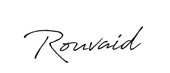 How to make Rouvaid name signature. Use Antro_Vectra_Bolder style for creating short signs online. This is the latest handwritten sign. Rouvaid signature style 7 images and pictures png