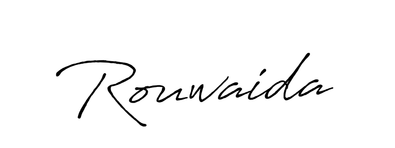 You should practise on your own different ways (Antro_Vectra_Bolder) to write your name (Rouwaida) in signature. don't let someone else do it for you. Rouwaida signature style 7 images and pictures png