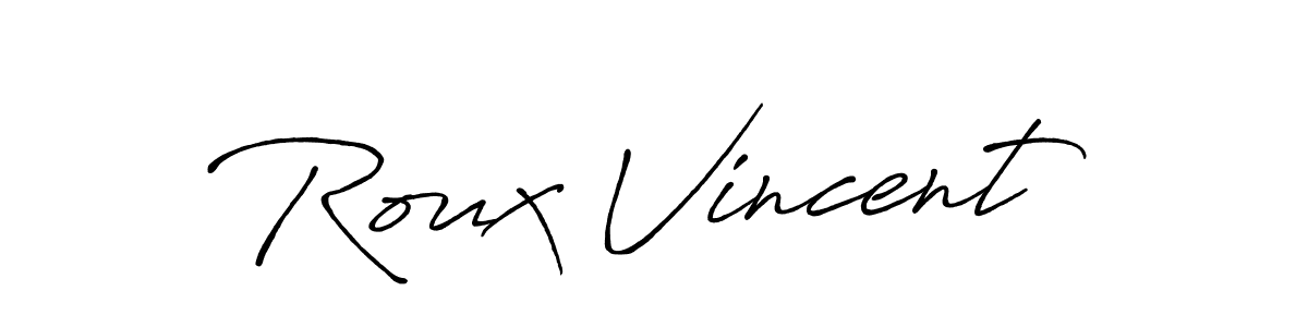 Make a short Roux Vincent signature style. Manage your documents anywhere anytime using Antro_Vectra_Bolder. Create and add eSignatures, submit forms, share and send files easily. Roux Vincent signature style 7 images and pictures png