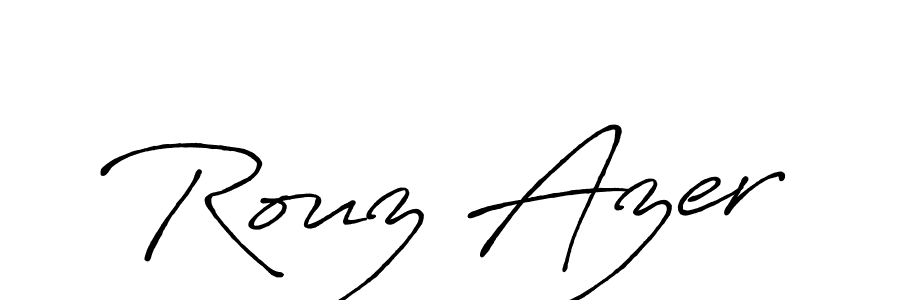 Make a beautiful signature design for name Rouz Azer. Use this online signature maker to create a handwritten signature for free. Rouz Azer signature style 7 images and pictures png