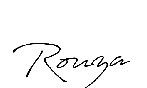 How to make Rouza name signature. Use Antro_Vectra_Bolder style for creating short signs online. This is the latest handwritten sign. Rouza signature style 7 images and pictures png