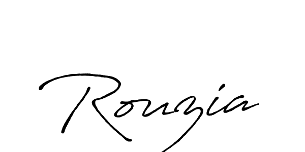 The best way (Antro_Vectra_Bolder) to make a short signature is to pick only two or three words in your name. The name Rouzia include a total of six letters. For converting this name. Rouzia signature style 7 images and pictures png