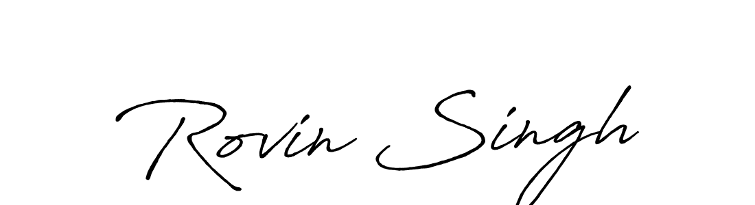 Here are the top 10 professional signature styles for the name Rovin Singh. These are the best autograph styles you can use for your name. Rovin Singh signature style 7 images and pictures png