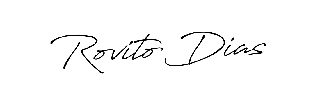 Also You can easily find your signature by using the search form. We will create Rovito Dias name handwritten signature images for you free of cost using Antro_Vectra_Bolder sign style. Rovito Dias signature style 7 images and pictures png