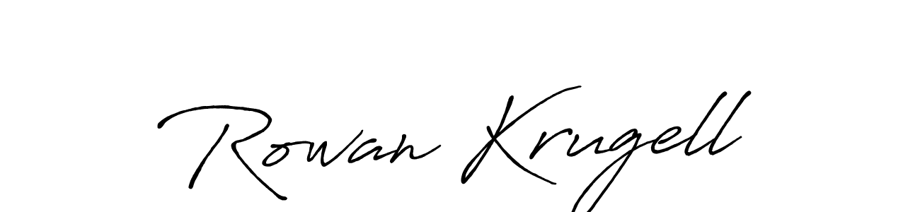 Use a signature maker to create a handwritten signature online. With this signature software, you can design (Antro_Vectra_Bolder) your own signature for name Rowan Krugell. Rowan Krugell signature style 7 images and pictures png