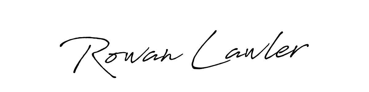 Create a beautiful signature design for name Rowan Lawler. With this signature (Antro_Vectra_Bolder) fonts, you can make a handwritten signature for free. Rowan Lawler signature style 7 images and pictures png