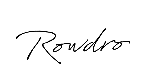 You should practise on your own different ways (Antro_Vectra_Bolder) to write your name (Rowdro) in signature. don't let someone else do it for you. Rowdro signature style 7 images and pictures png