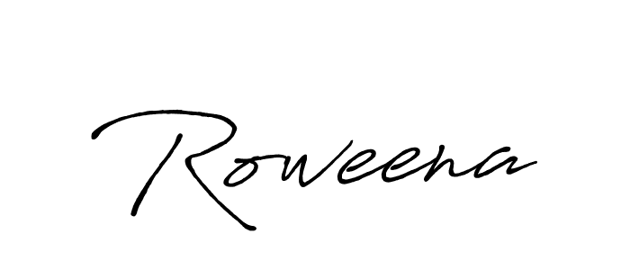 How to make Roweena signature? Antro_Vectra_Bolder is a professional autograph style. Create handwritten signature for Roweena name. Roweena signature style 7 images and pictures png