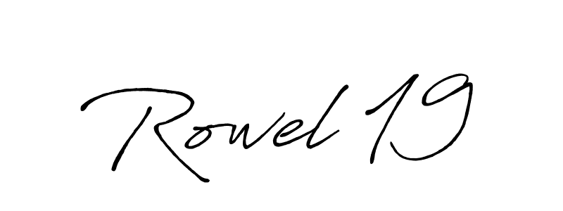 This is the best signature style for the Rowel 19 name. Also you like these signature font (Antro_Vectra_Bolder). Mix name signature. Rowel 19 signature style 7 images and pictures png