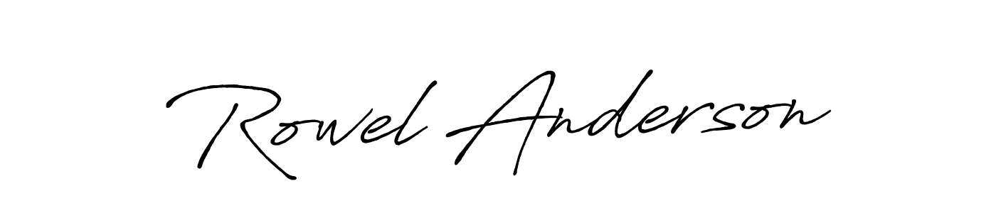 Make a short Rowel Anderson signature style. Manage your documents anywhere anytime using Antro_Vectra_Bolder. Create and add eSignatures, submit forms, share and send files easily. Rowel Anderson signature style 7 images and pictures png