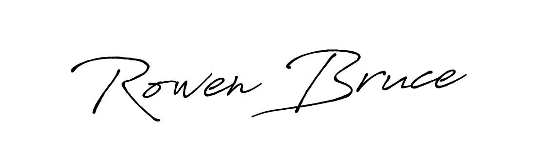 How to make Rowen Bruce signature? Antro_Vectra_Bolder is a professional autograph style. Create handwritten signature for Rowen Bruce name. Rowen Bruce signature style 7 images and pictures png