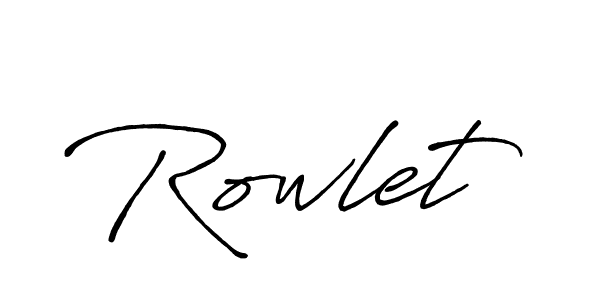 Make a beautiful signature design for name Rowlet. Use this online signature maker to create a handwritten signature for free. Rowlet signature style 7 images and pictures png